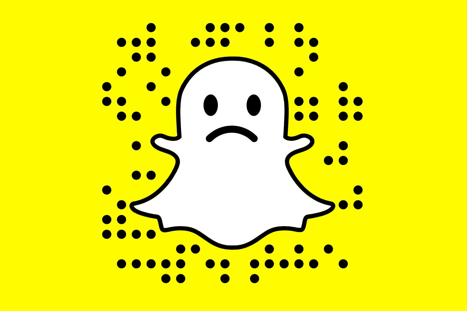 A sad Snapchat ghost.