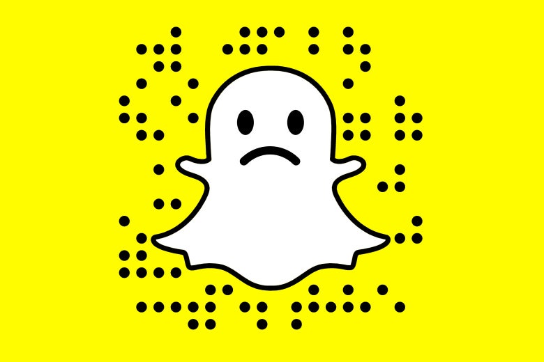 A sad Snapchat ghost.
