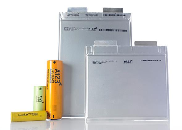 A123 Systems battery cell products