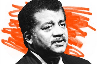 Photo illustration of Neil deGrasse Tyson