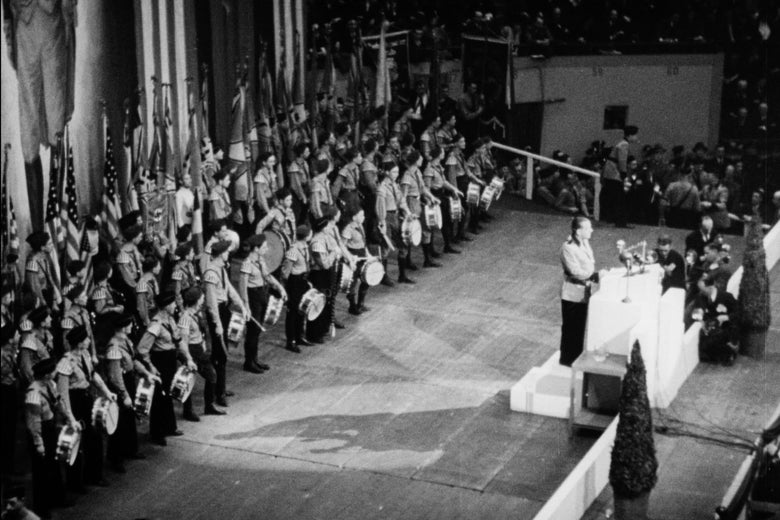 American Nazis gather at a rally at Madison Square Garden in 1939.