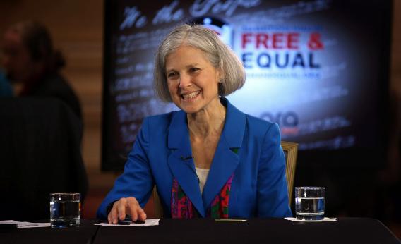 Green Party presidential candidate Jill Stein might siphon some votes from Obama if people voted purely on the issues.