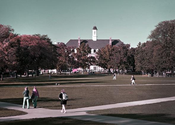 Fall day on the quad.