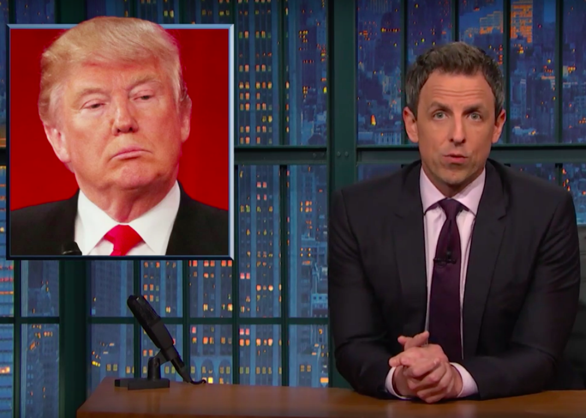 Seth Meyers Gives Trump’s Iraq War Comments A Closer Look On Late Night ...