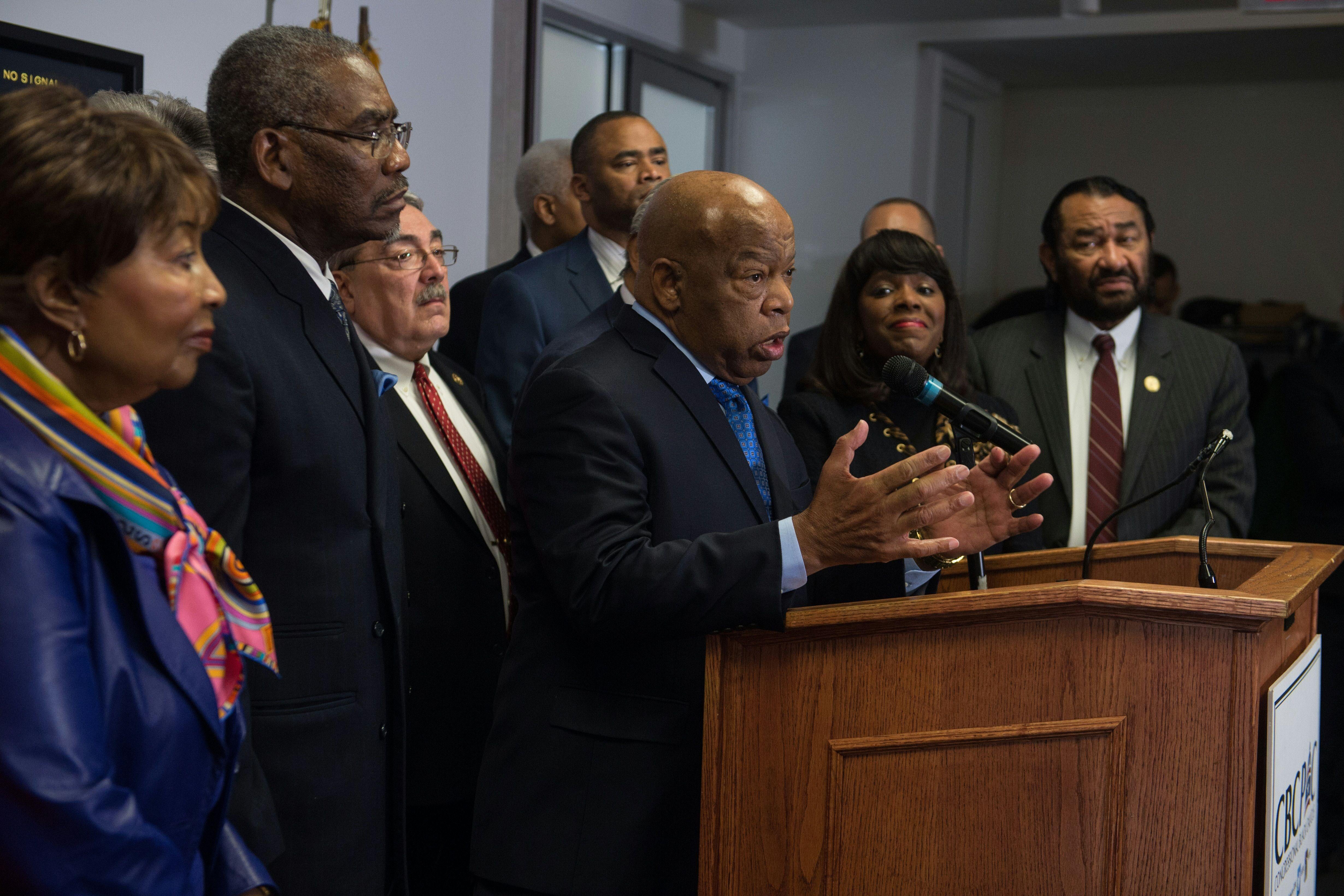 Georgia Rep. John Lewis and five other members of the Congressional Black Caucus were falsely matched. 