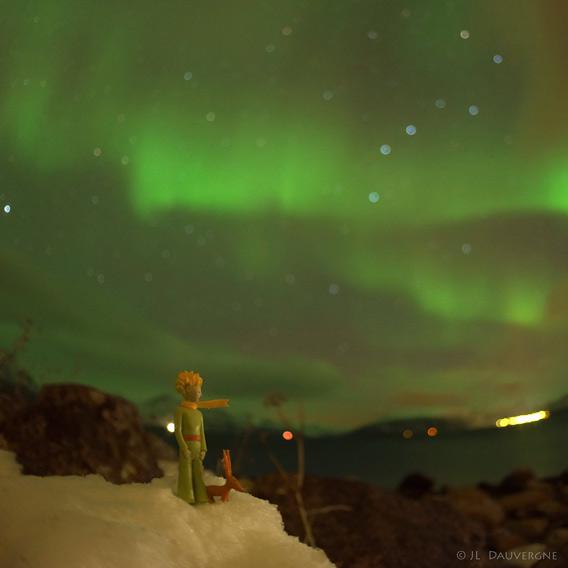 The Little Prince and the aurora