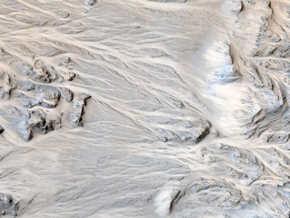 alluvial fan on Mars