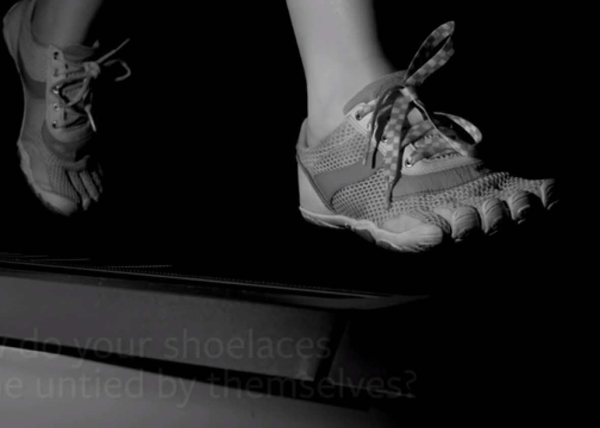 Why shoelaces come untied when you run.