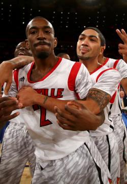 Russ Smith and Peyton Siva