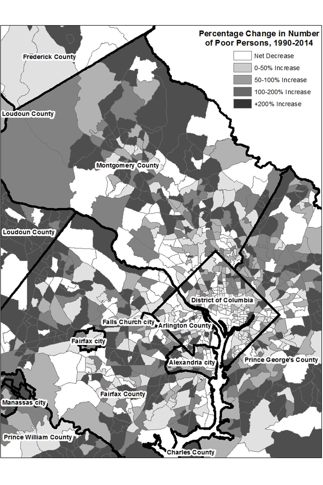 1990 Census; American Community Survey, 2010-14. 