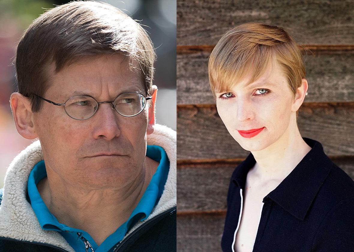 Michael Morell, former director of the Central Intelligence Agency, July 6, 2016 in Sun Valley, Idaho. Chelsea Manning is pictured in May 2017.