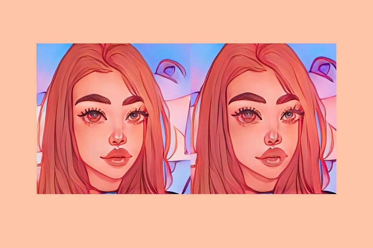 Two increasingly Cartoon-ified selfies of the author. Eerie.