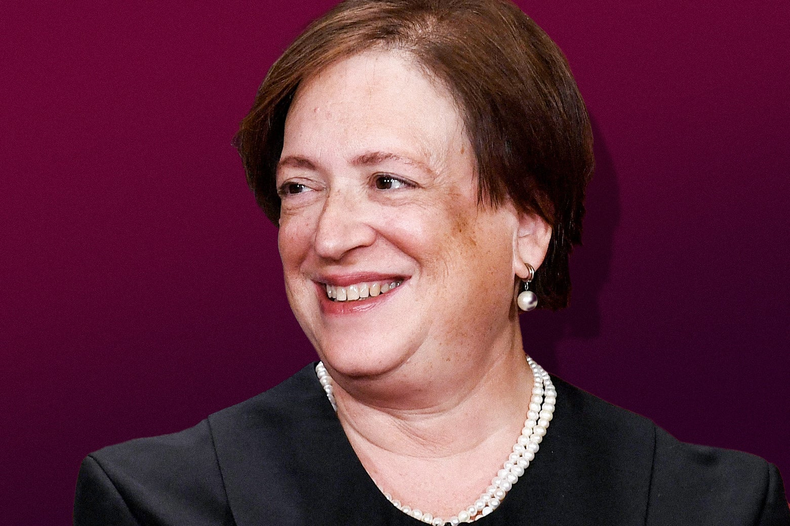 Associate US Supreme Court Justice Elena Kagan poses for the official photo at the Supreme Court in Washington, DC on October 7, 2022. 