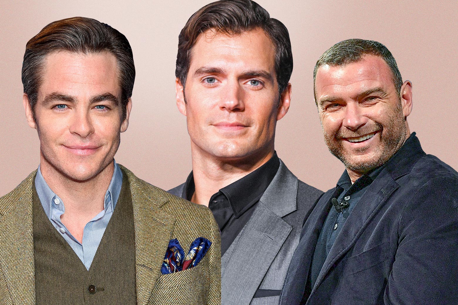 Thirst Aid Kit: Tom Selleck, Henry Cavill, Liev Schreiber, and Chris Pine.