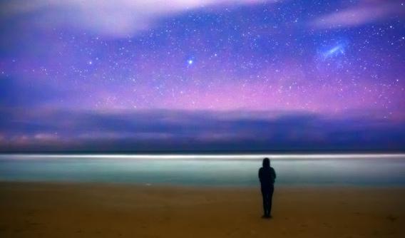 Russell Brown photo of stars over a beach