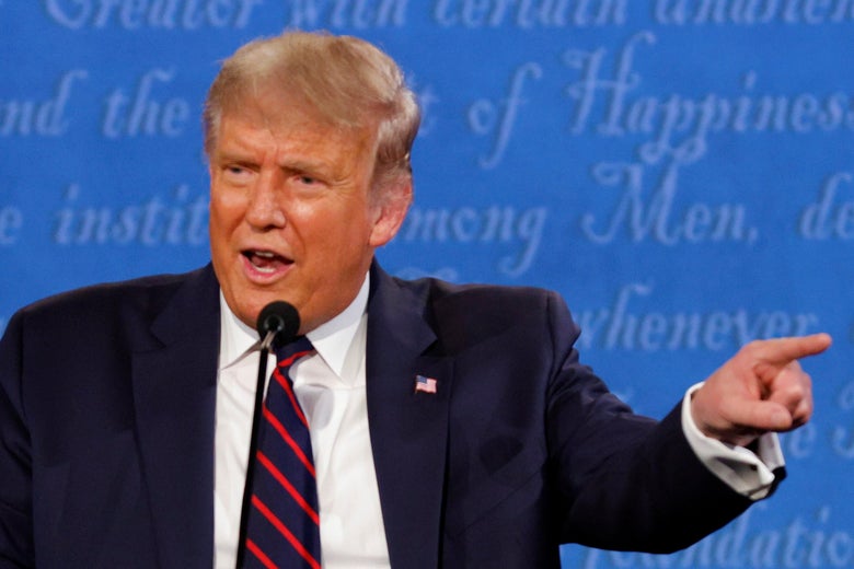 Trump pointing