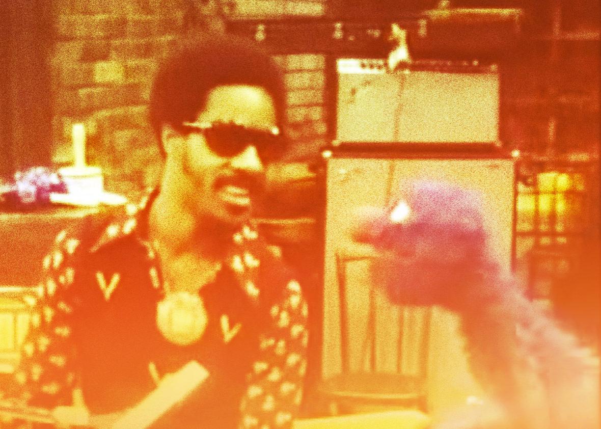 Stevie Wonder’s 1973 performance of “Superstition” on Sesame Street.