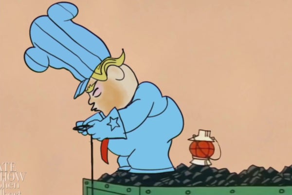 Watch Stephen Colbert explain Trump’s double negative