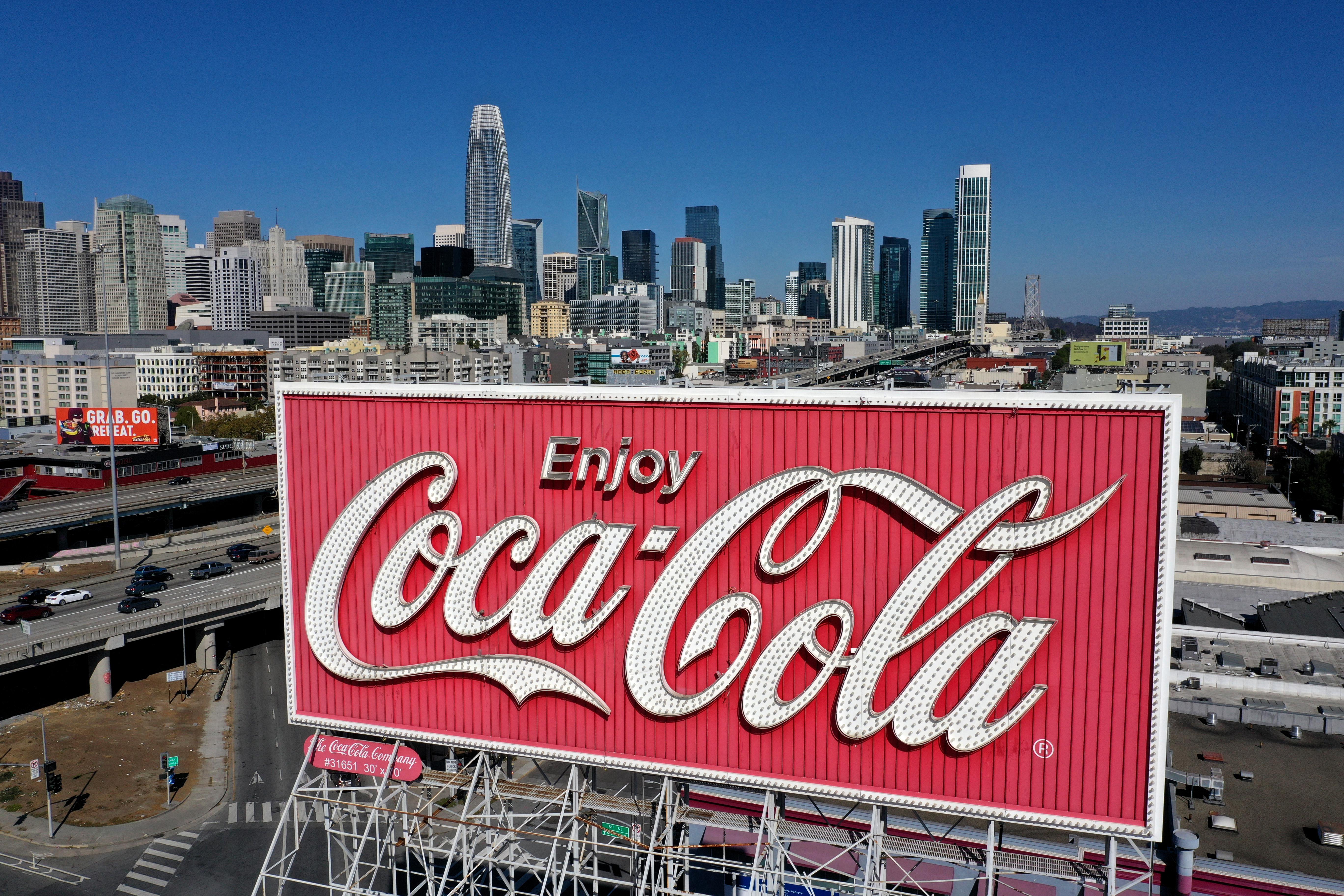 A Coca-Cola billboard in San Francisco. 