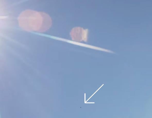 debris from parachute