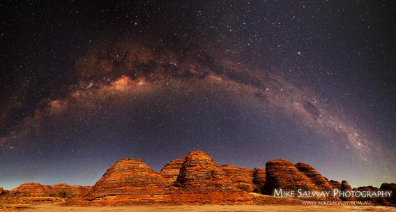 Mike Salway photo of the Milky way over the Bungle Bungles