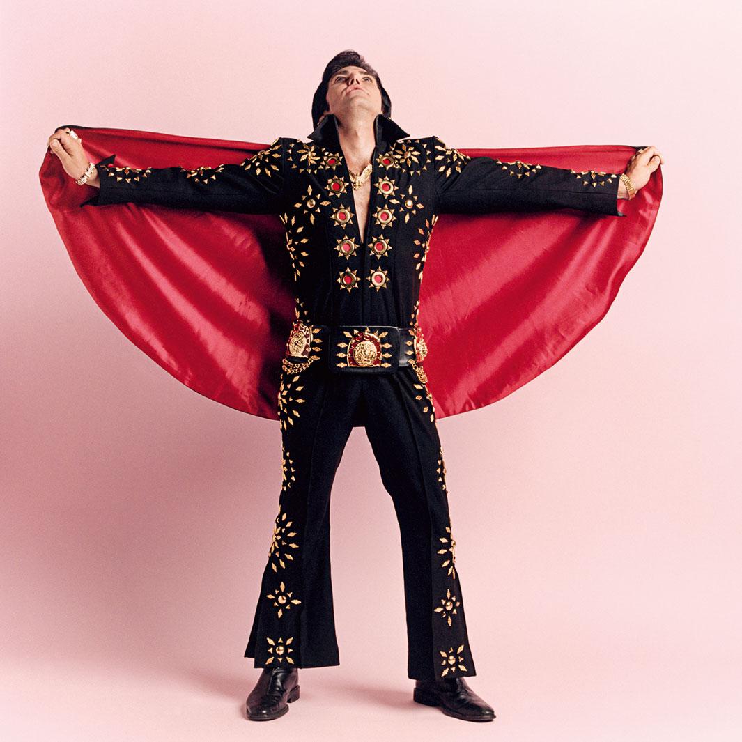 elvis presley black jumpsuit