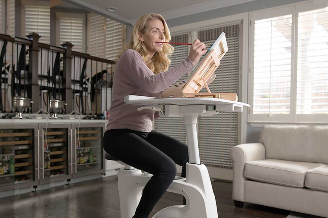 A bicycle desk!