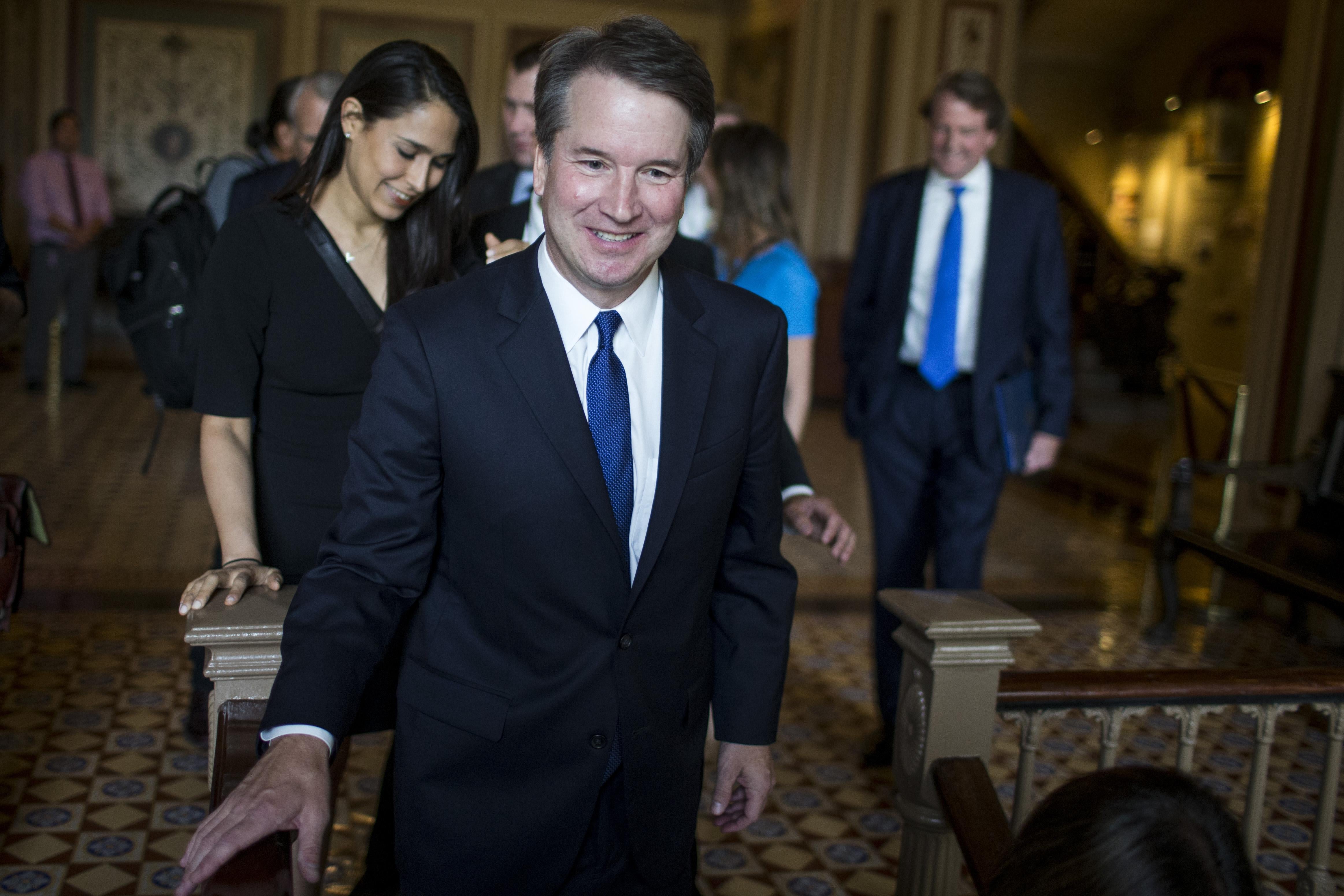 Brett Kavanaugh in the Capitol.