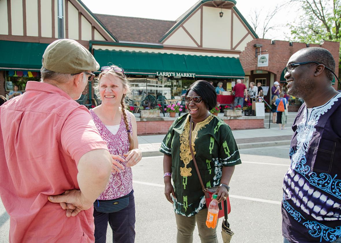 The Village of Brown Deer "Eat & Greet on the Street" festival o,The Village of Brown Deer "Eat & Greet on the Street" festival on Saturday June 4, 2016.