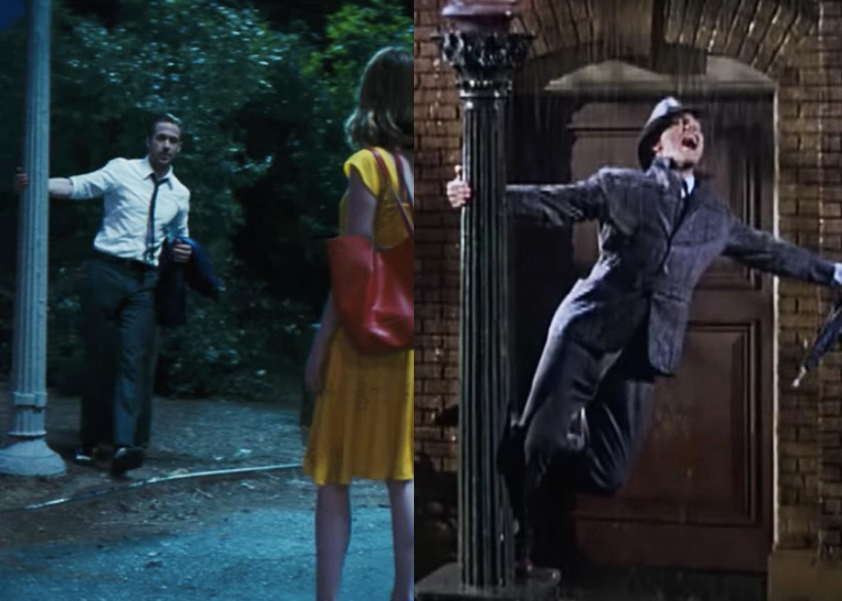 Left: La La Land. Right: Singin' in the Rain.