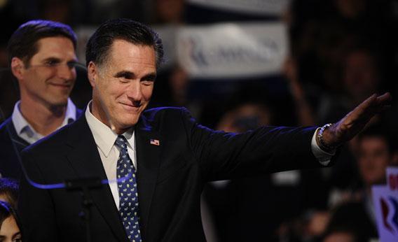 Republican presidential hopeful Mitt Romney.