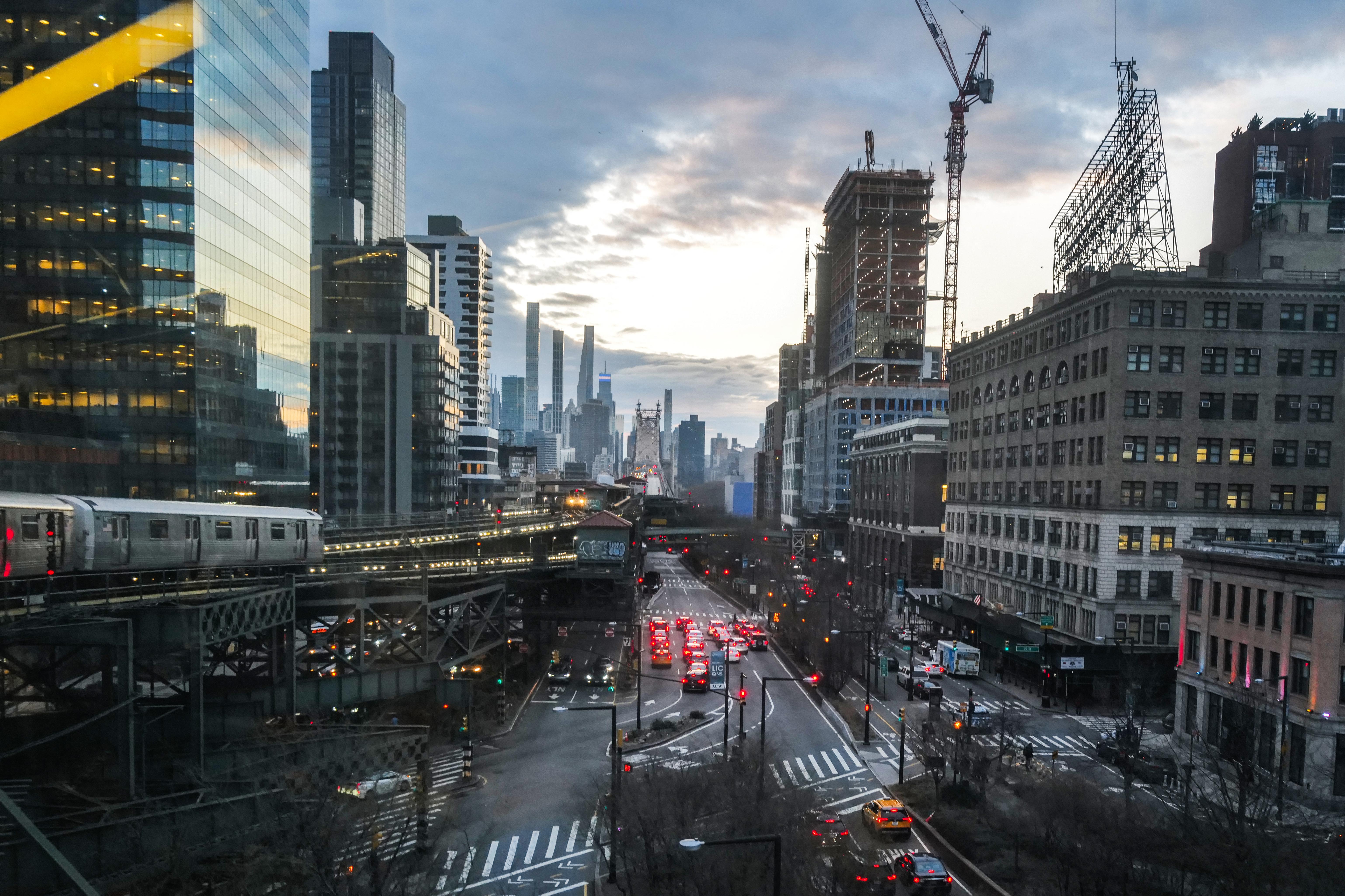 The Manhattan midtown skyline.