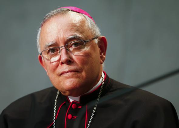 Archbishop Charles Chaput attends a news conference at the Vatican on Sept. 16, 2014