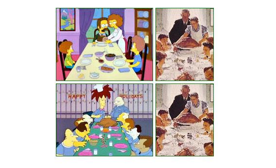Simpsons / Norman Rockwell
