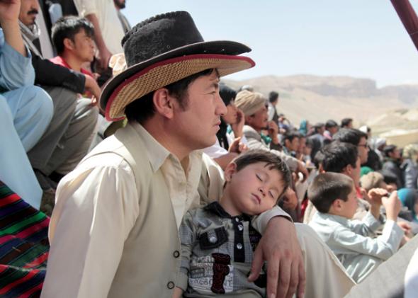 Spectators at Bamiyan’s Sixth Silk Road Festival.