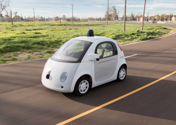 Google's self-driving car prototypes don't require a human driver—but California law does.
