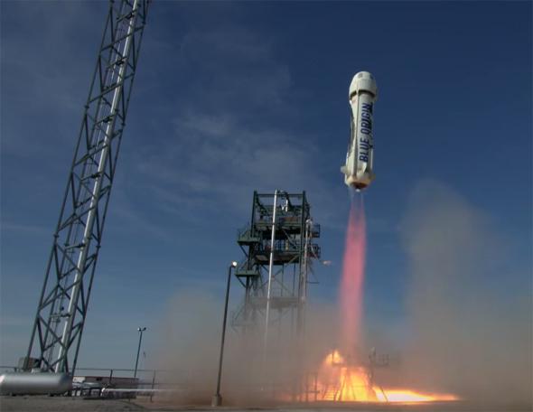 Blue Origin Test Flight Successfully Lands On Only Two Parachutes.