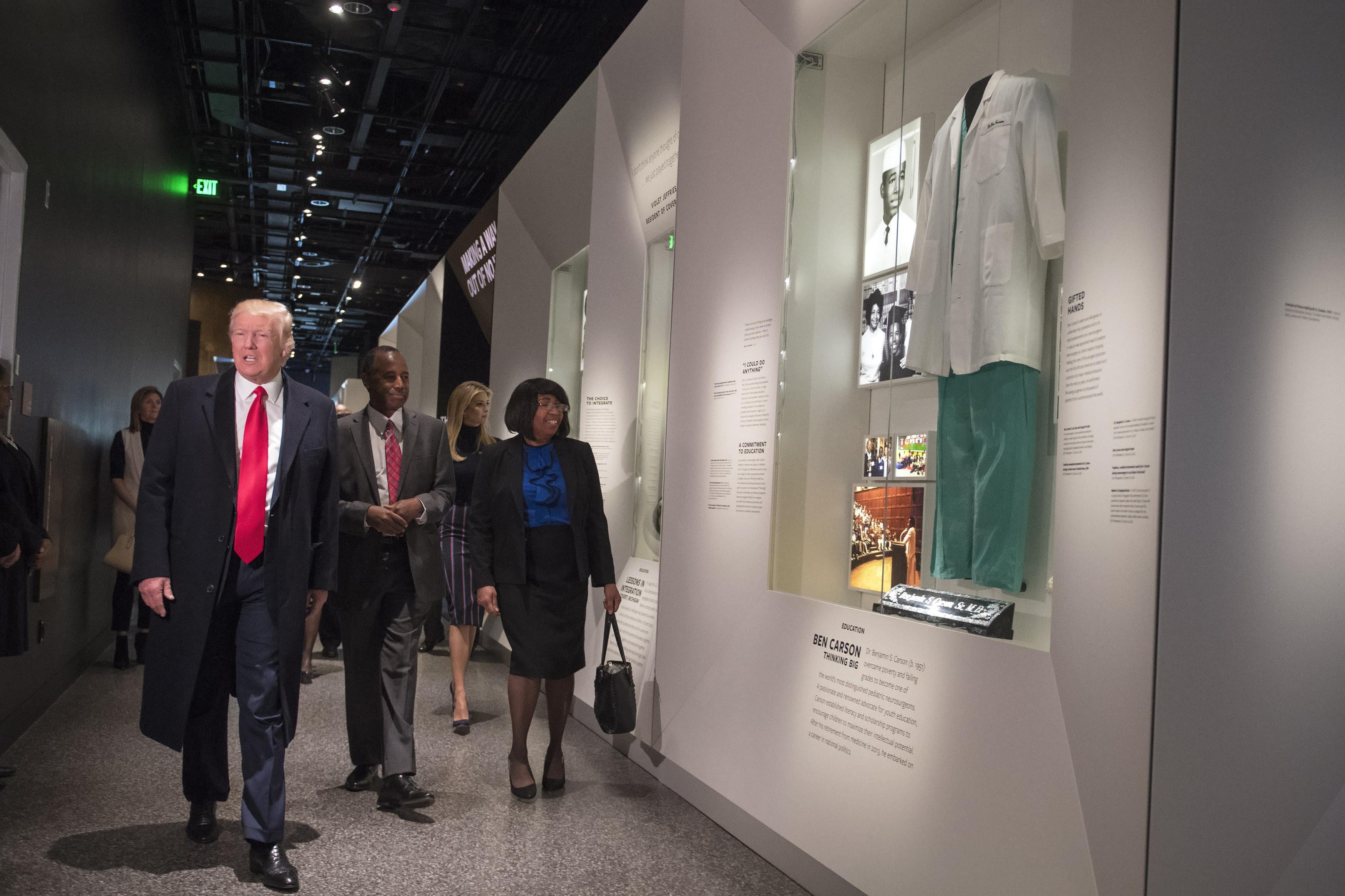 Trump visit to African American history museum: He didn't want to see  anything “difficult.”