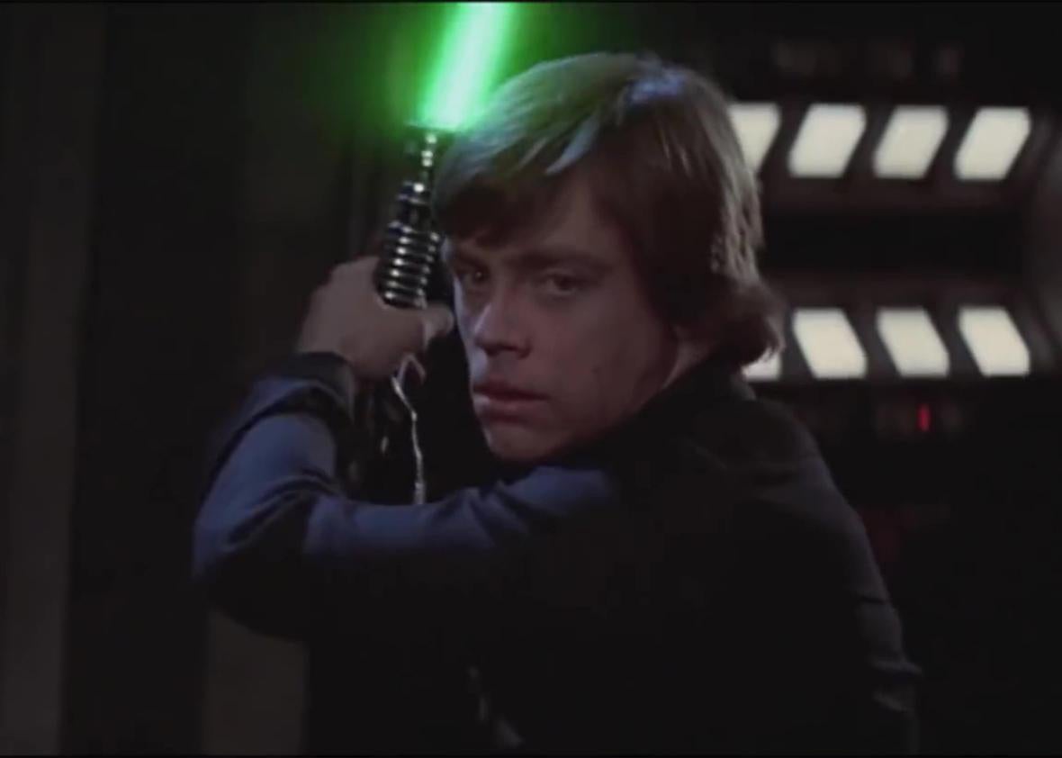 What does Mark Hamill as Luke Skywalker look so different in the