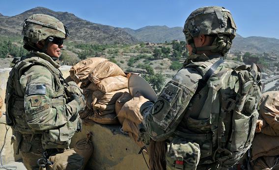 US soldiers in Afghanistan.