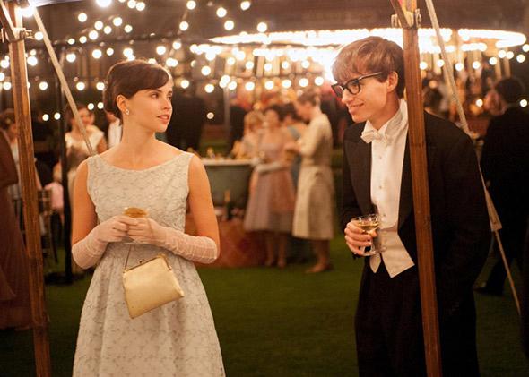 Felicity Jones and Eddie Redmayne in The Theory of Everything.