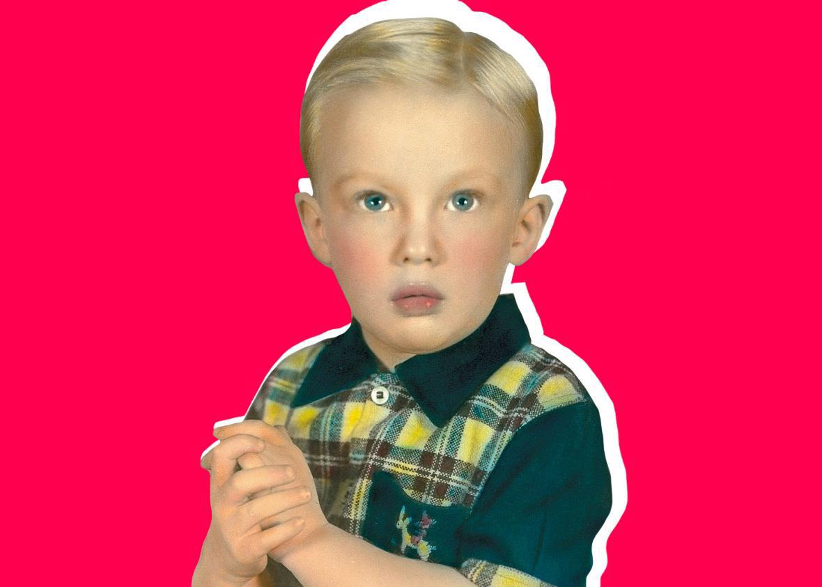 Donald Trump as a child sometime between 1946 and 1955.