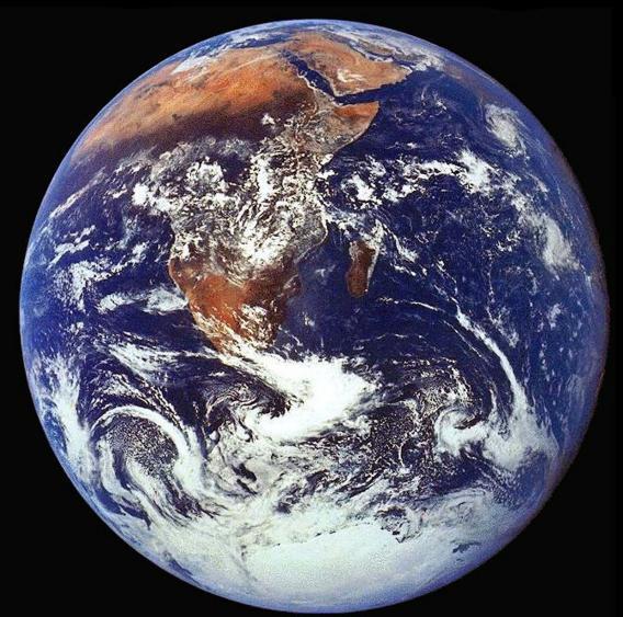 The crew of Apollo 17 took this photograph of Earth in December 1972.