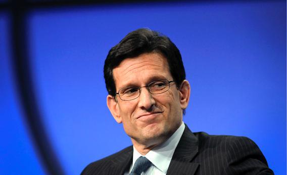 U.S. Congressman and House Majority Leader Eric Cantor (R-VA) takes part in a panel discussion titled "The Awesome Responsibility of Leadership" at the Milken Institute Global Conference.