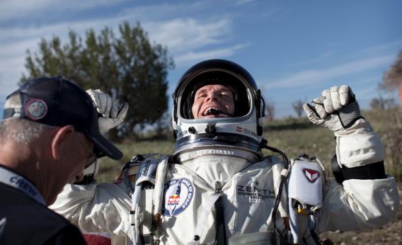 Red Bull Space Jump Felix Baumgartner Inspires A Generation With Pointless Stunt