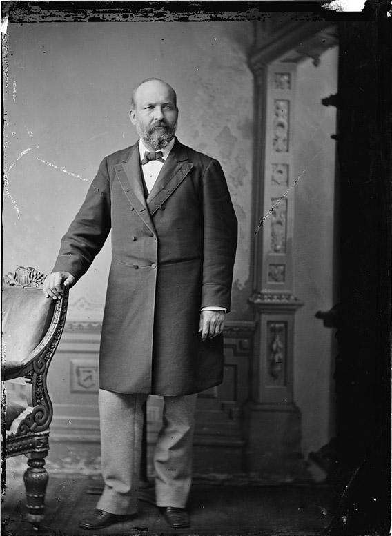 President James A. Garfield between 1870 and 1880.