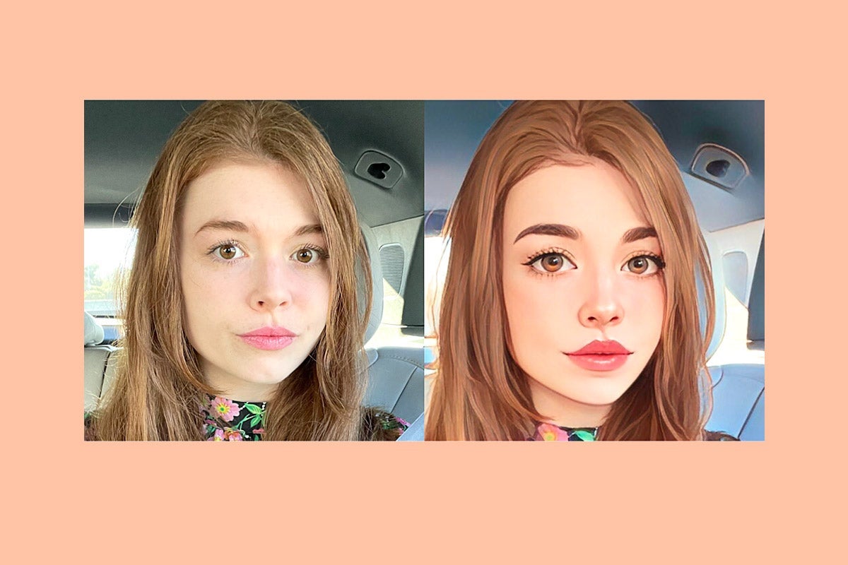 Two increasingly Cartoon-ified selfies of the author. Mostly normal looking.