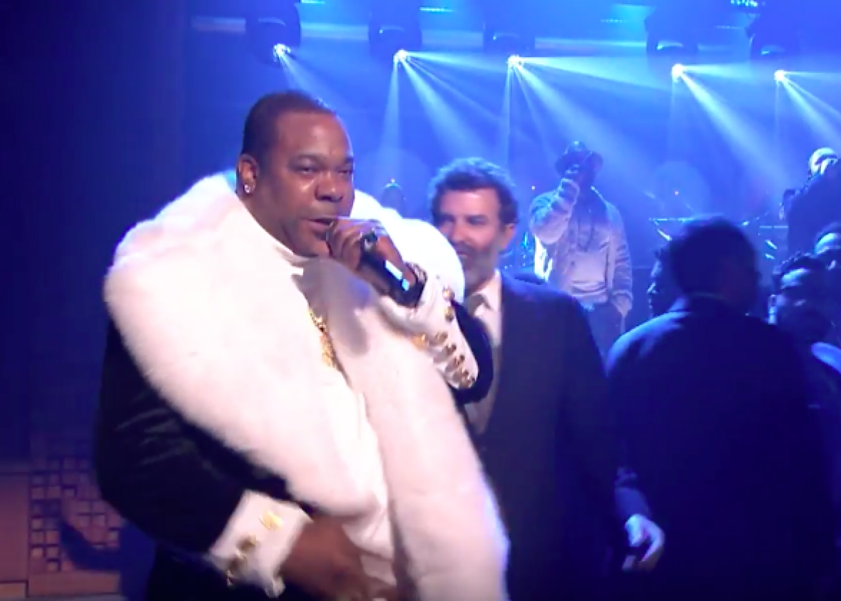 Busta Rhymes, the Roots, and Joell Ortiz perform "My Shot" from the Hamilton Mixtape (VIDEO).