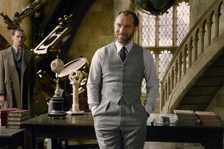 Jude Law as Albus Dumbledore in Fantastic Beasts: The Crimes of Grindelwald.