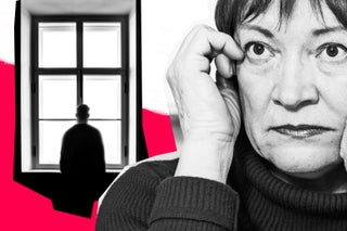 Woman and depressed man.